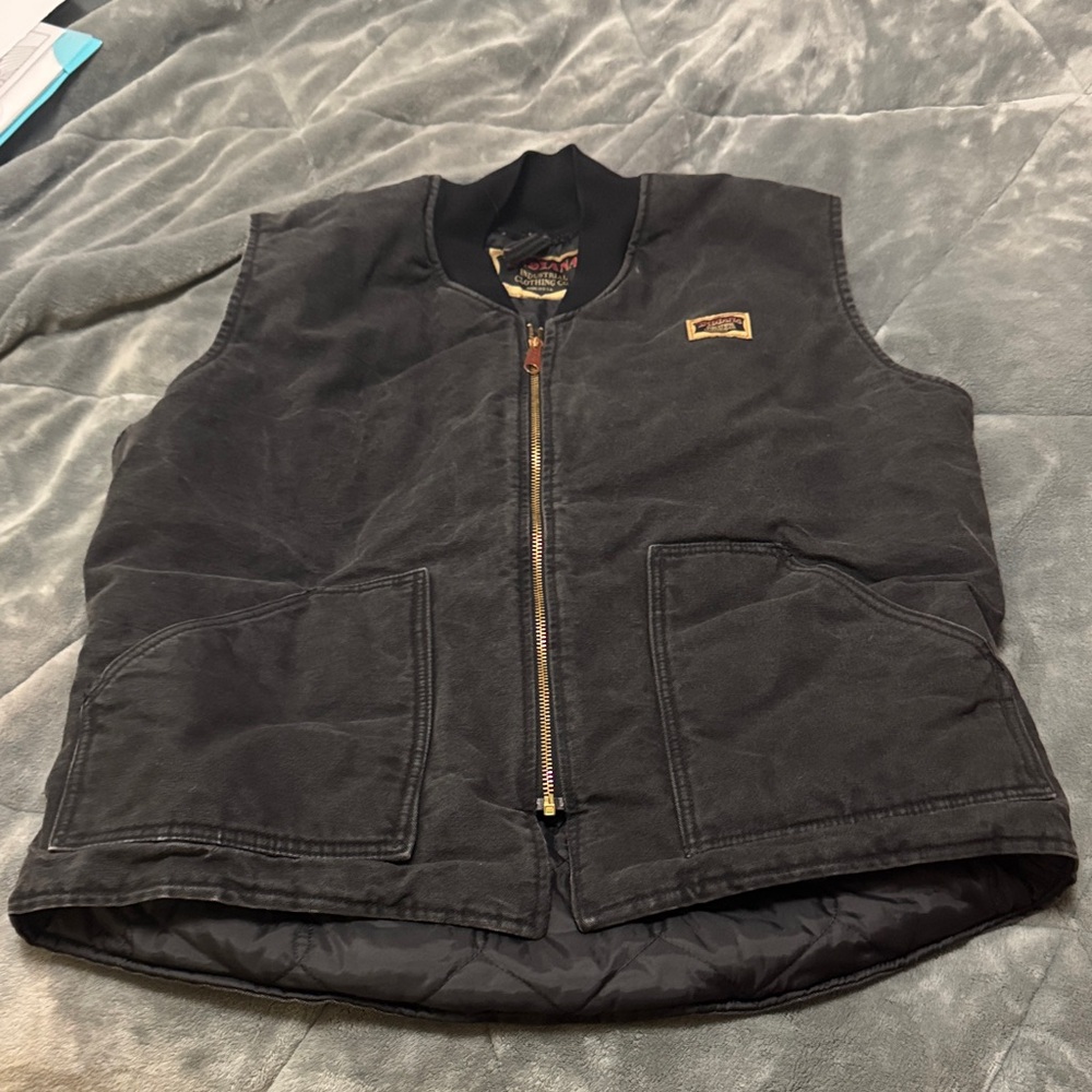 Men's Black Quilted Vest